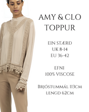 Load image into Gallery viewer, AMY &amp; CLO Toppur Ein Stærð EU 36-42
