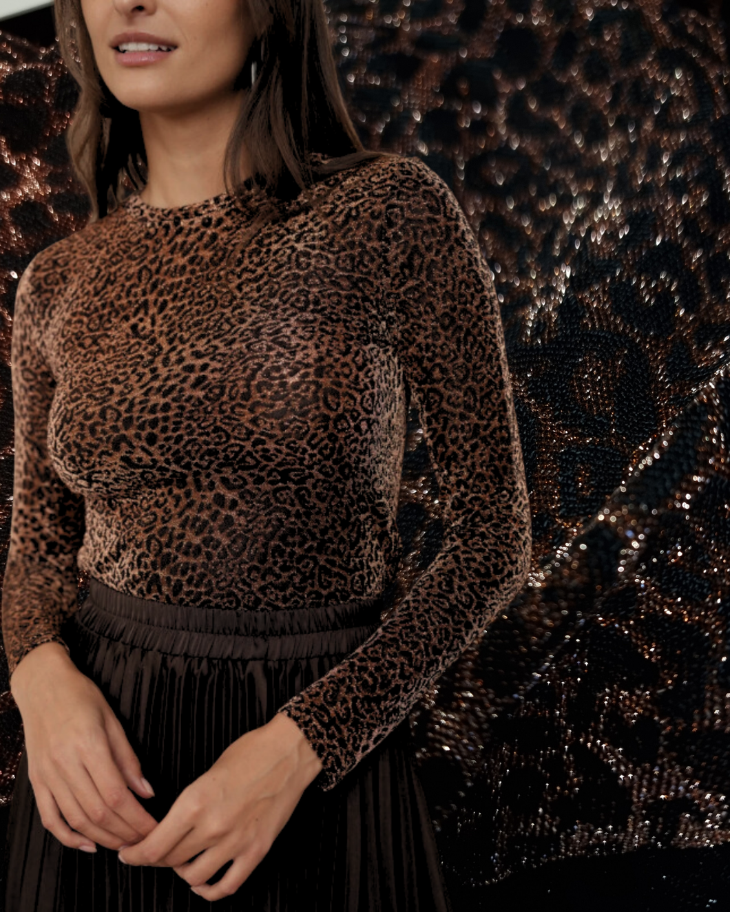 CHOKLATE Leopard Toppur 2 Litir